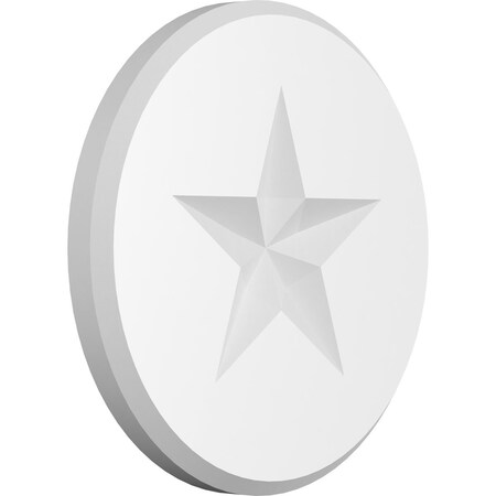 Ekena Millwork Standard Grayson Star Rosette With Beveled Edge, 8"W x 8"H x 3/4"P ROSP080X080X075GRY07